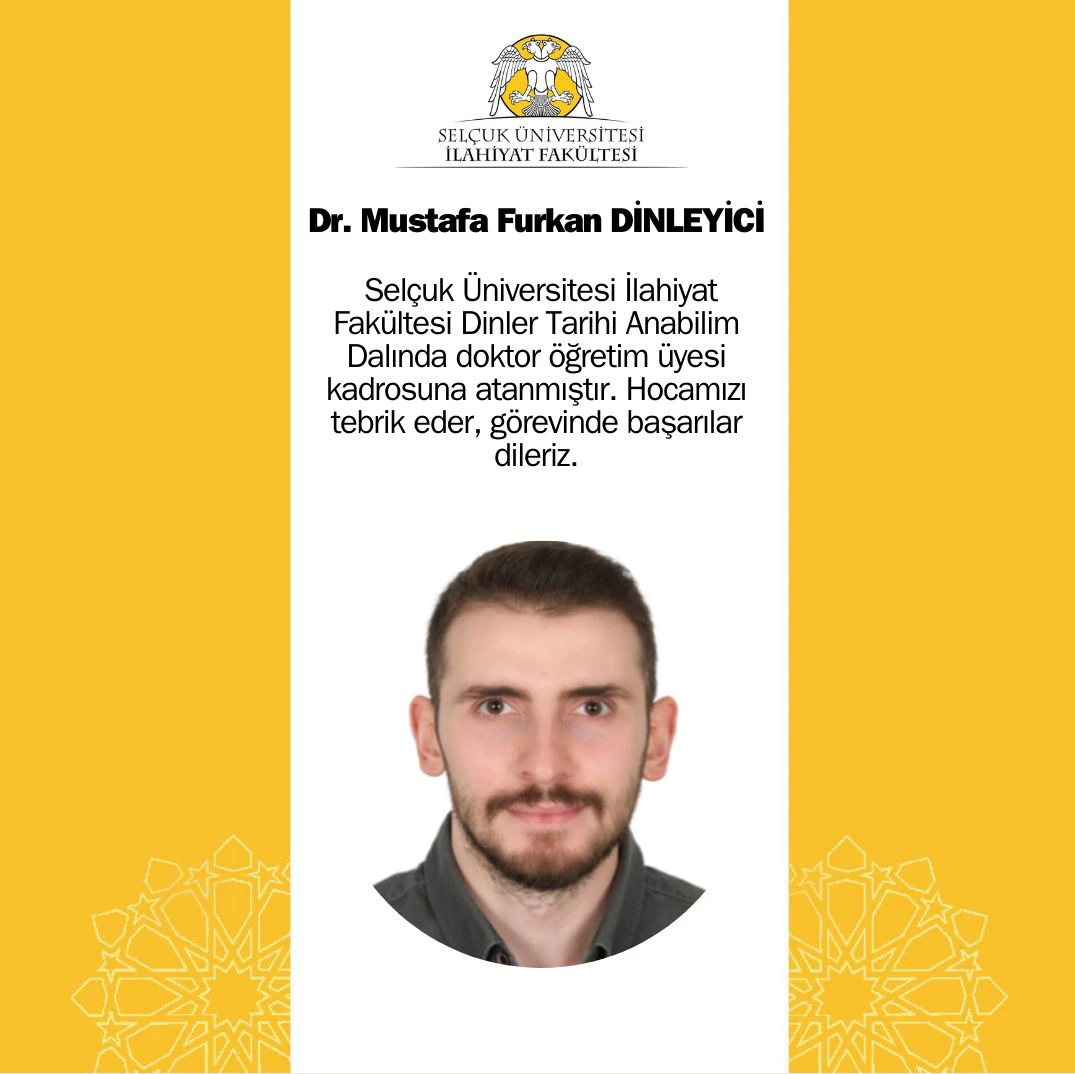 Yeni Dr. Öğr. Üyemiz